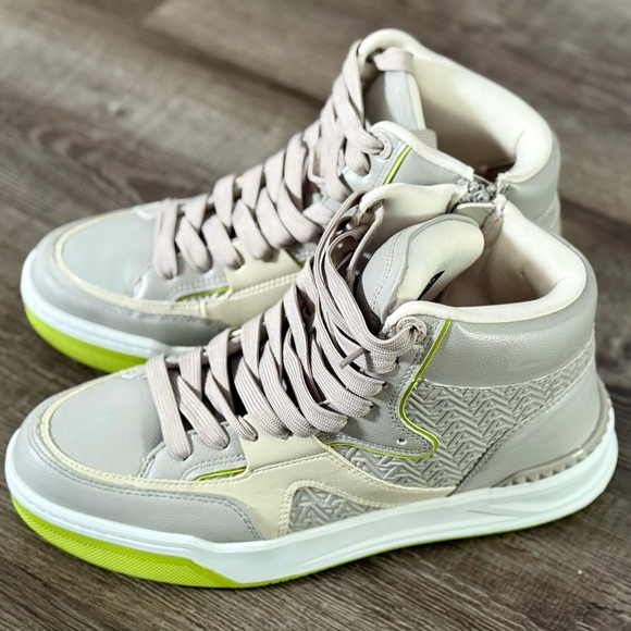 Aldo Light Gray High-Top Sneakers - Picture 1 of 7